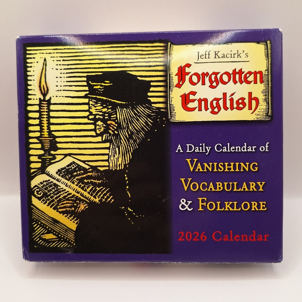 Forgotten English 2026 Calendar - Purple